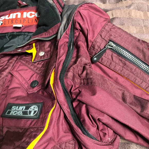 Vintage Sun Ice Conv. Ski/Snow Jacket/Vest/Hood-Sz L - Picture 12 of 15